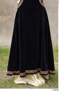  Medieval Castle lady in a dress 2 black dress historical clothing lower body medieval 0007.jpg